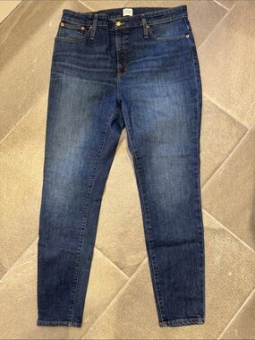 J.Crew High-Rise Curvy Toothpick Skinny Jeans - Medium Wash (Size 33)